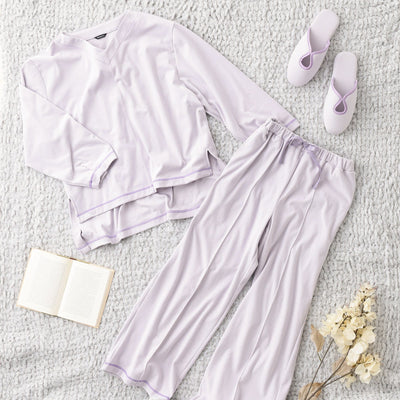 HUMIDITY CO 彈性睡衣 淺紫色