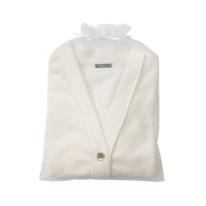 Cut Pile Cardigan Ivory