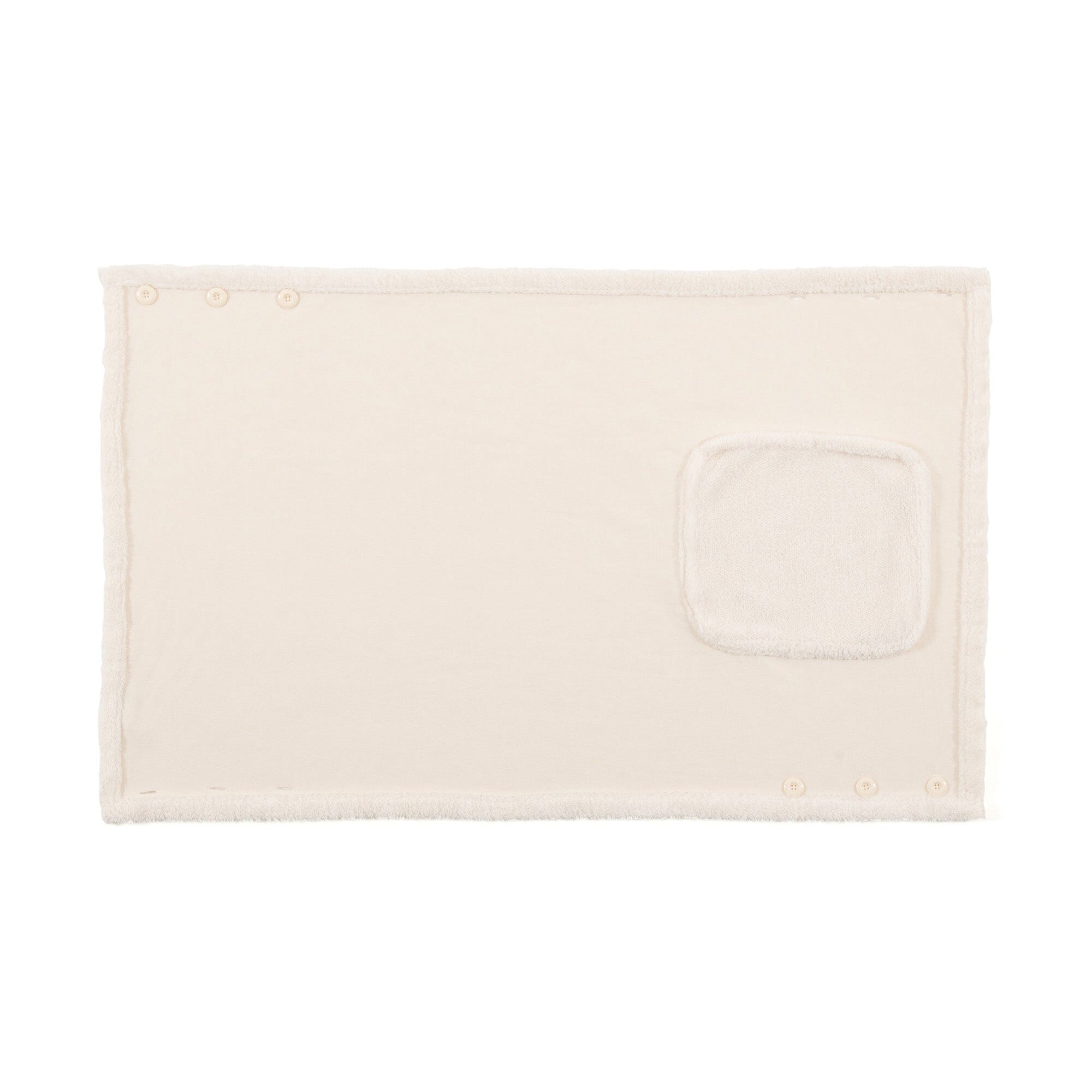 Reversible Warm Fleece 4-Way Poncho Small Ivory