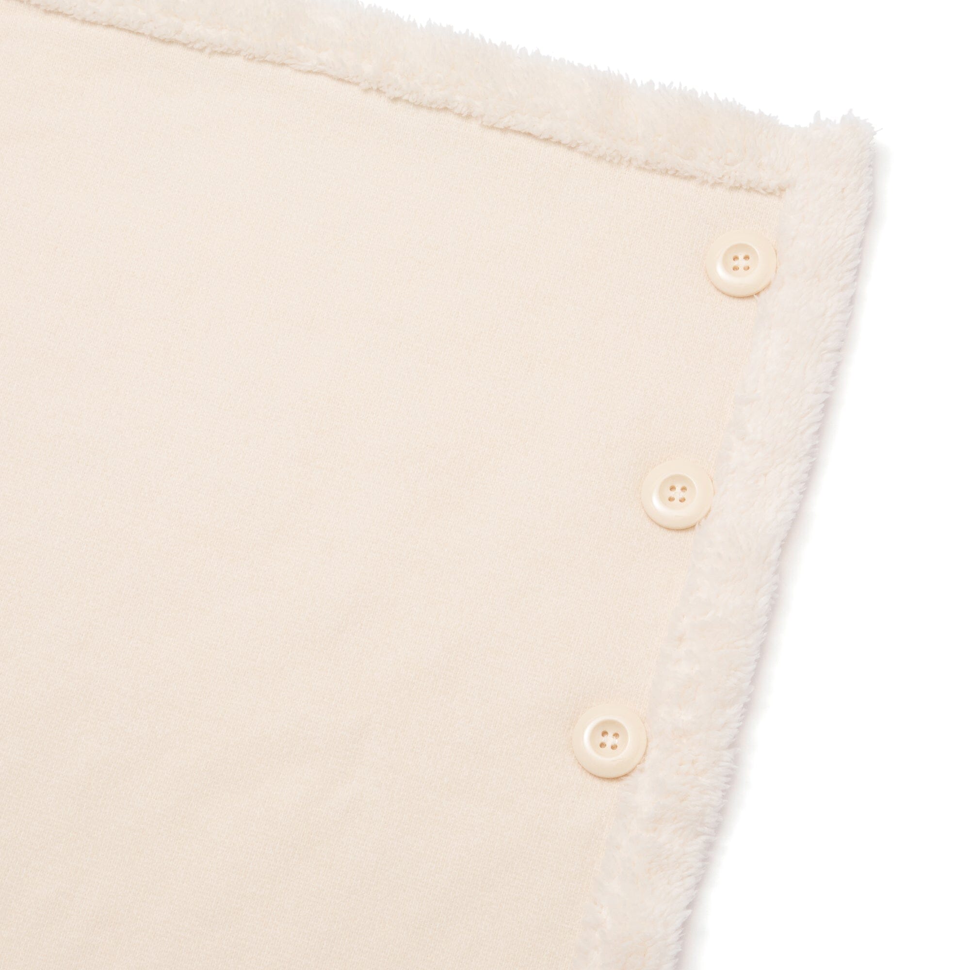 Reversible Warm Fleece 4-Way Poncho Small Ivory