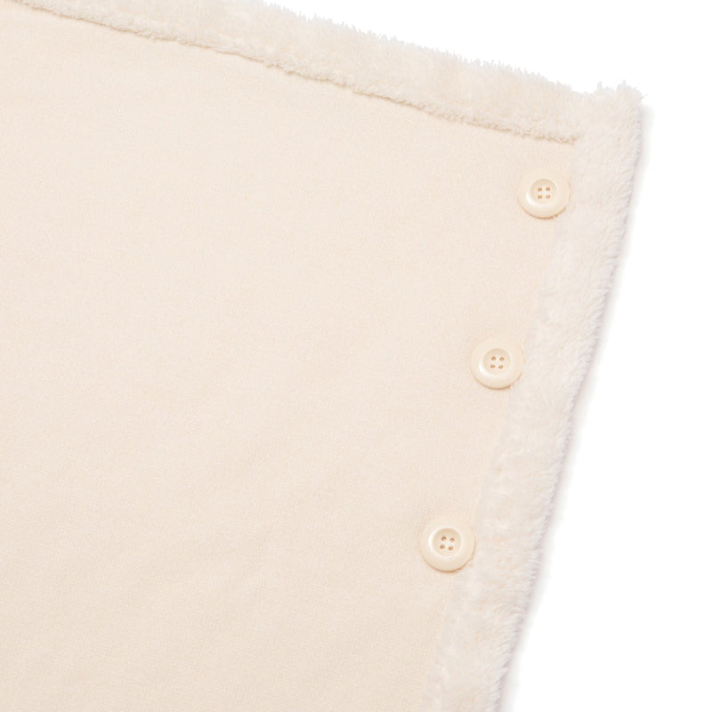 Reversible Warm Fleece 4-Way Poncho Small Ivory