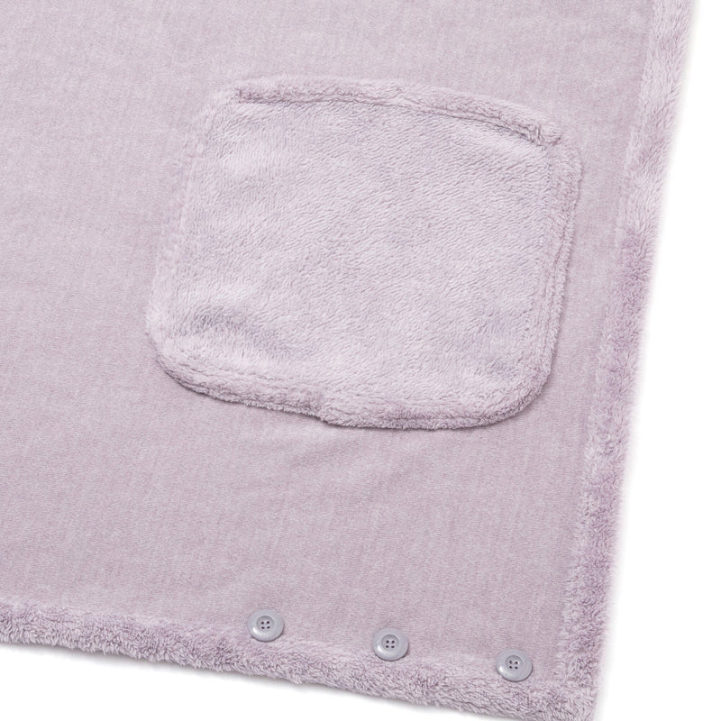 Reversible Warm Fleece 4-Way Poncho Small Gray