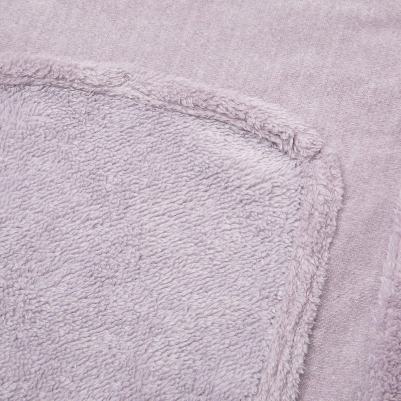 Reversible Warm Fleece 4-Way Poncho Small Gray