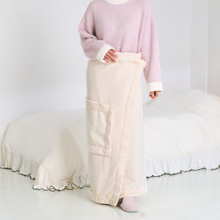 Reversible Warm Fleece 4-Way Poncho Large Pink