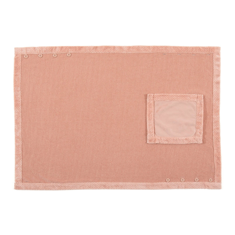 Reversible Warm Fleece 4-Way Poncho Large Pink