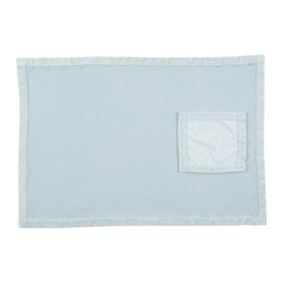 Reversible Warm Fleece 4-Way Poncho Large Light Blue