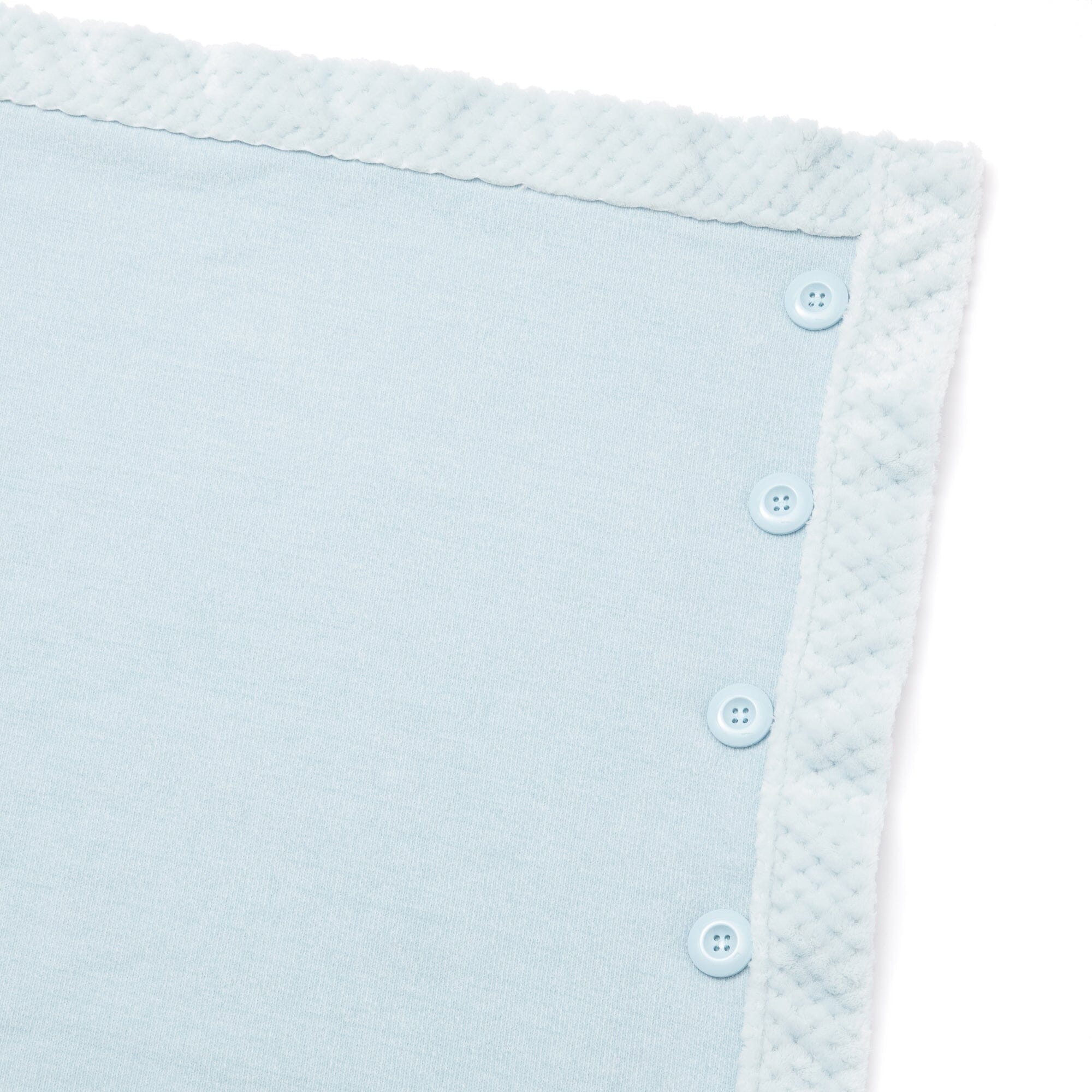 Reversible Warm Fleece 4-Way Poncho Large Light Blue