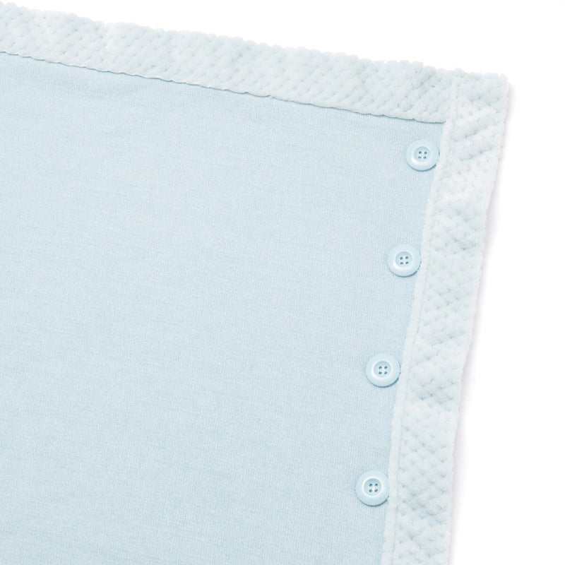 Reversible Warm Fleece 4-Way Poncho Large Light Blue