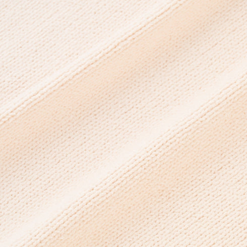 Heart Button Stripe Cardigan In Ivory