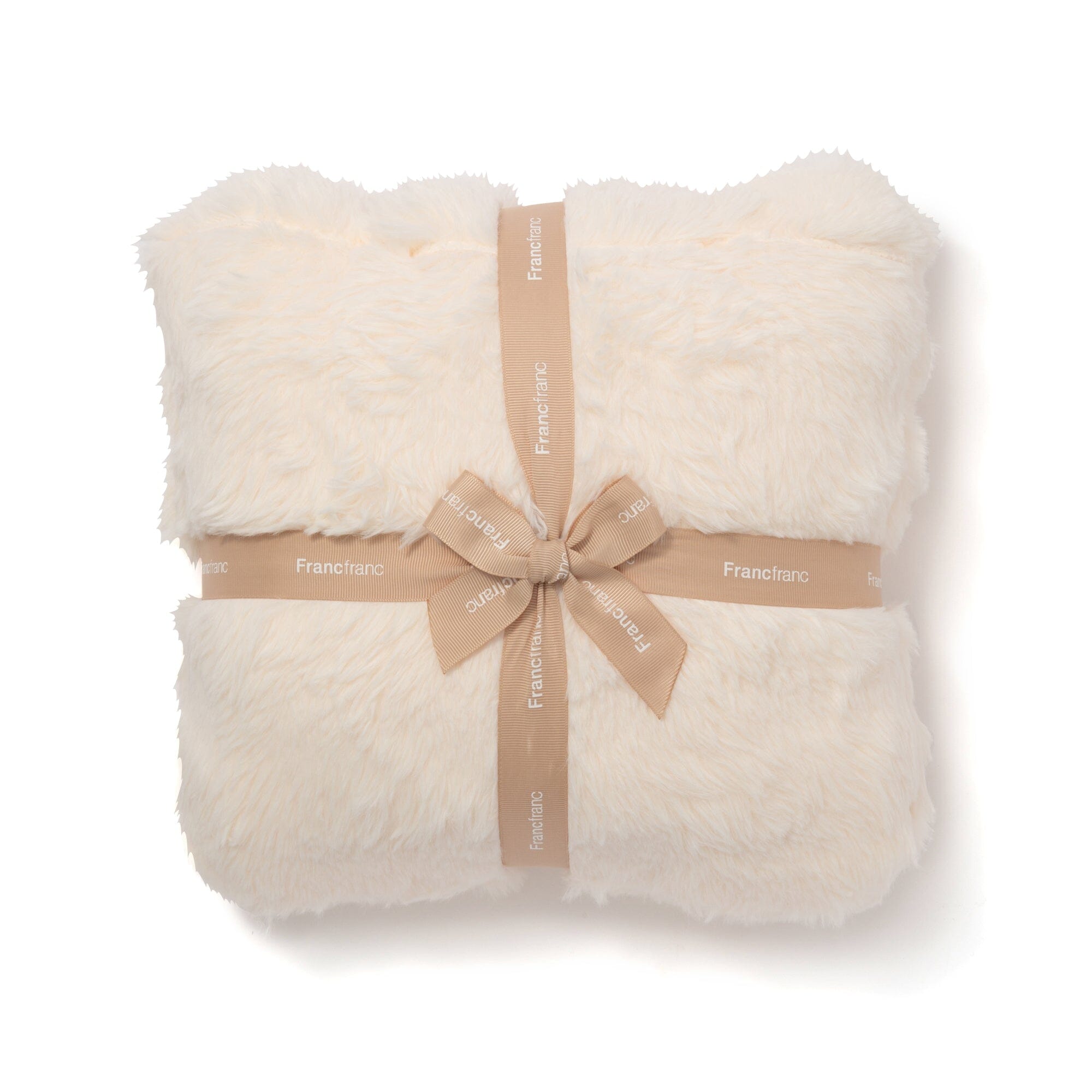 Eco Fur 4Way Poncho Size L Ivory