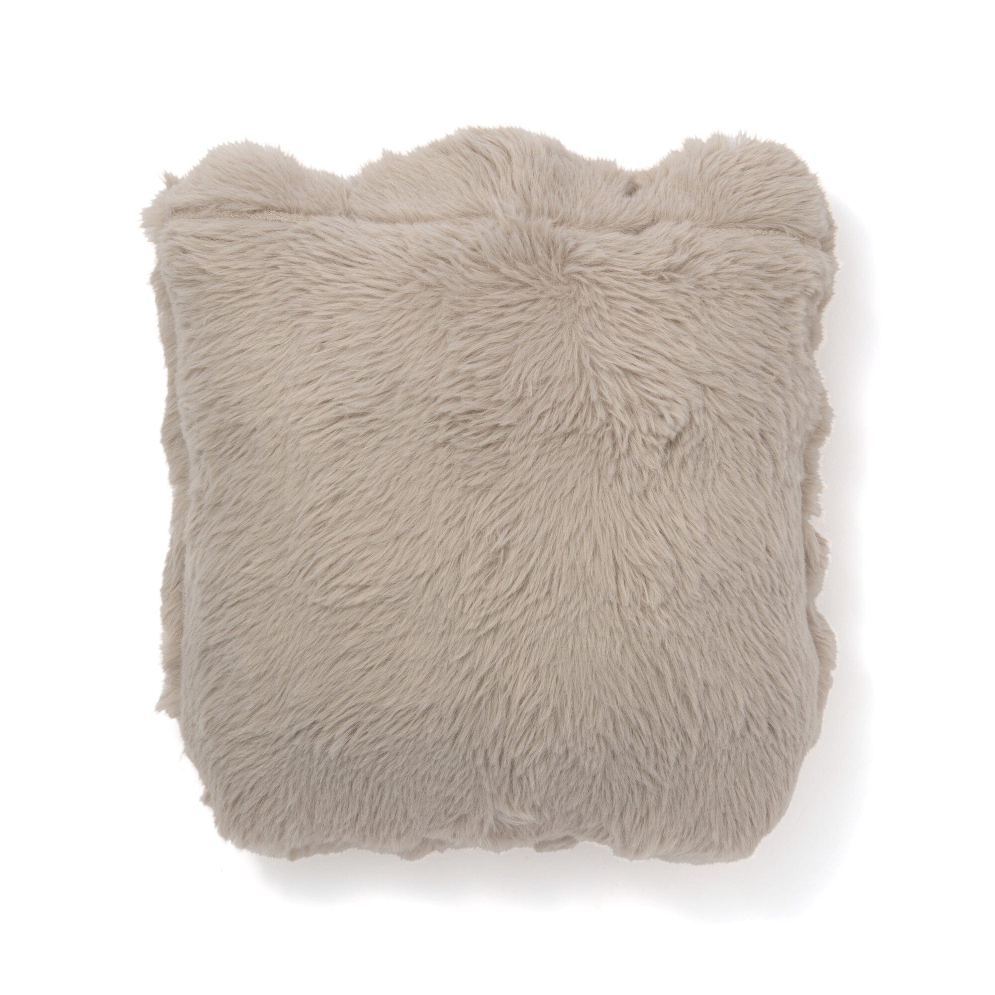 Eco Fur 4Way Poncho Size L Greige