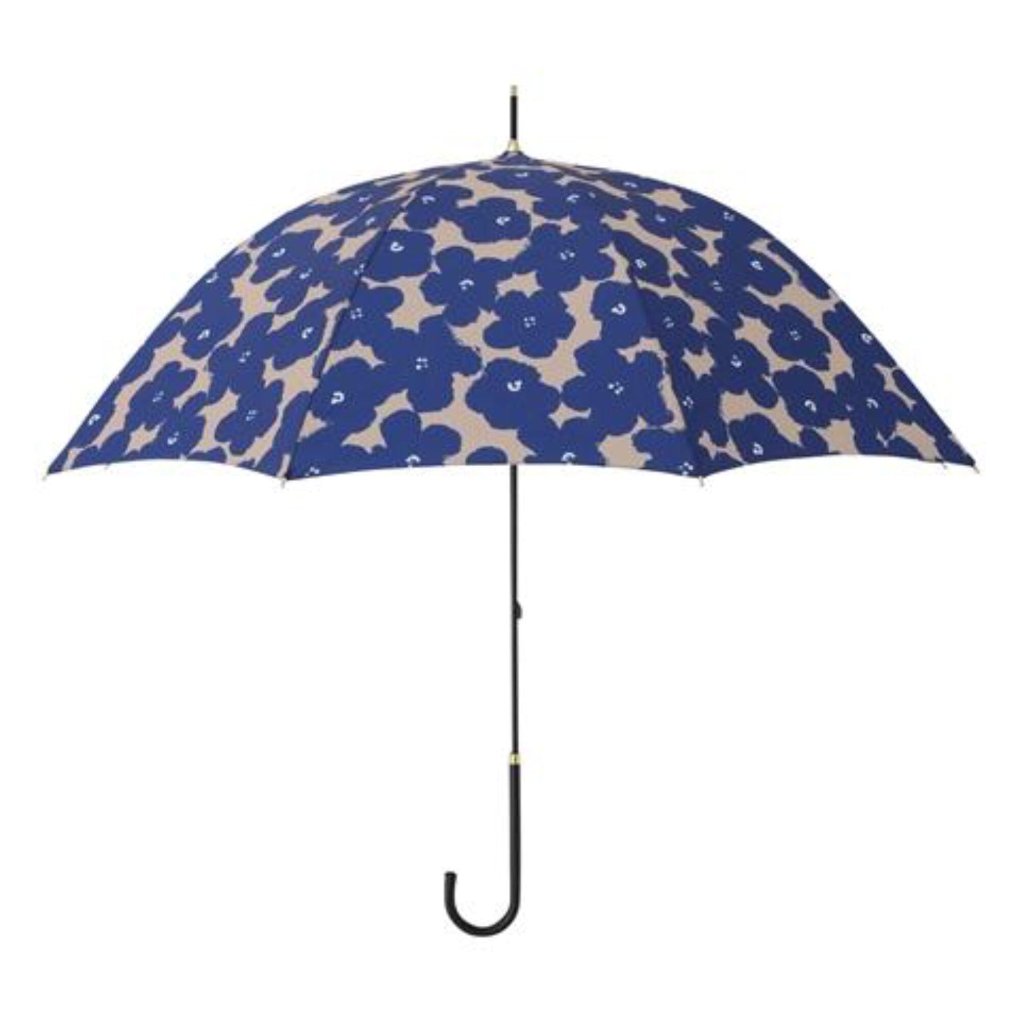 Hana Print Umbrella Navy