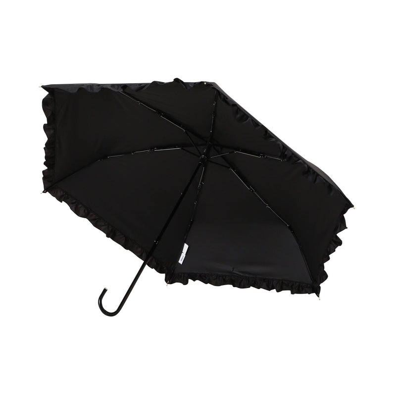 Black out Classic Frill Folding Umbrella 50cm Black