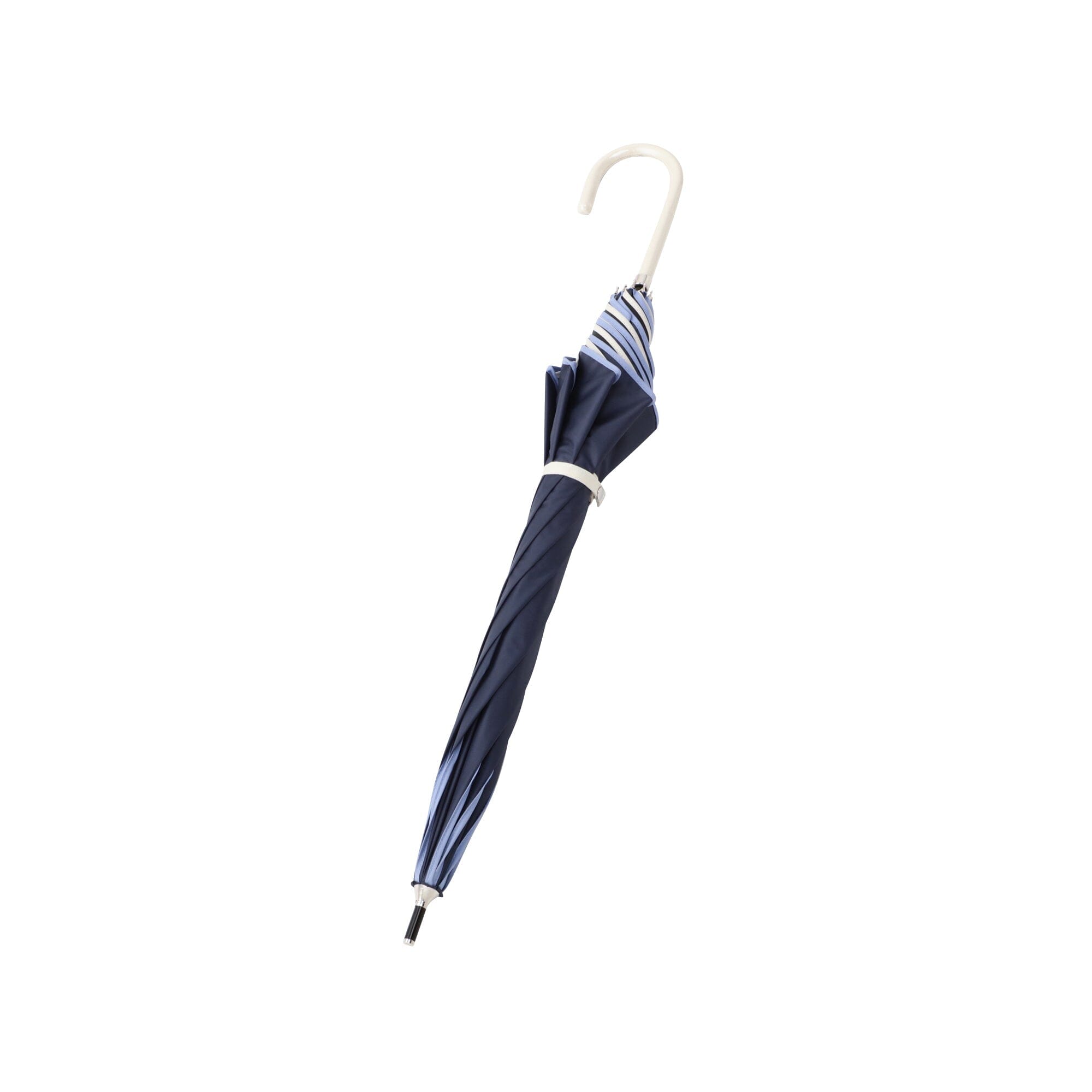 Bicolor Piping Long Umbrella 50cm Navy