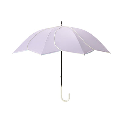 Bicolor Piping Long Umbrella 50cm Purple