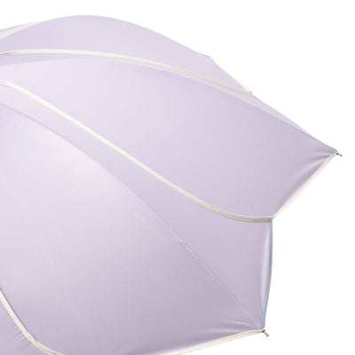 Bicolor Piping Long Umbrella 50cm Purple