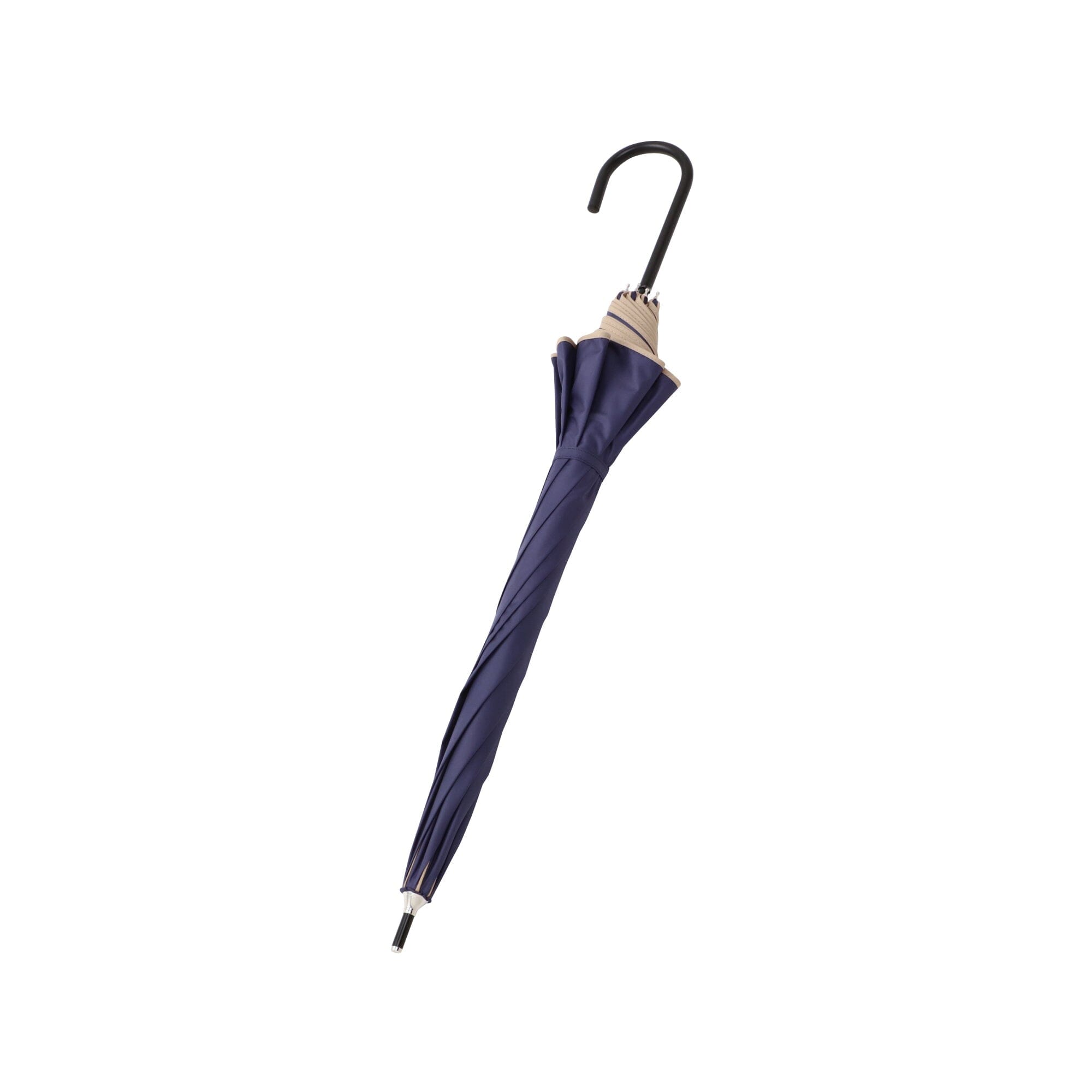 Blackout Piping Long Umbrella 50cm Navy