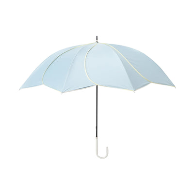 Bicolor Piping Long Umbrella 58Cm Green (For Both Sunny And Rainy Days)