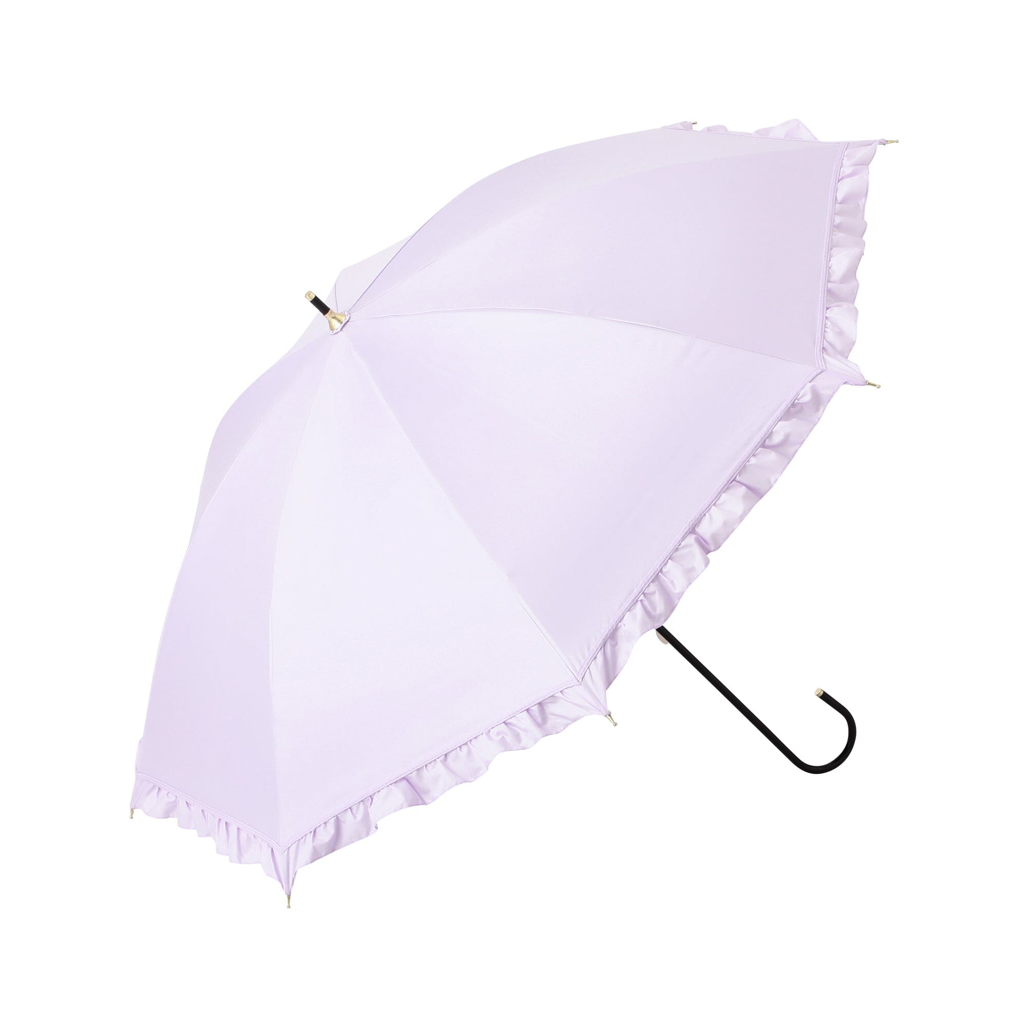 Classic Frill Long Umbrella 50Cm Lavender (For Both Sunny And Rainy Days)