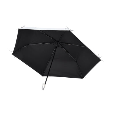 Ribbon Folding Umbrella 50CM  (For Both Sunny And Rainy Days) Silver