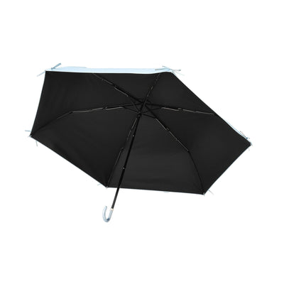 Ribbon Folding Umbrella 50CM  (For Both Sunny And Rainy Days) Light Blue