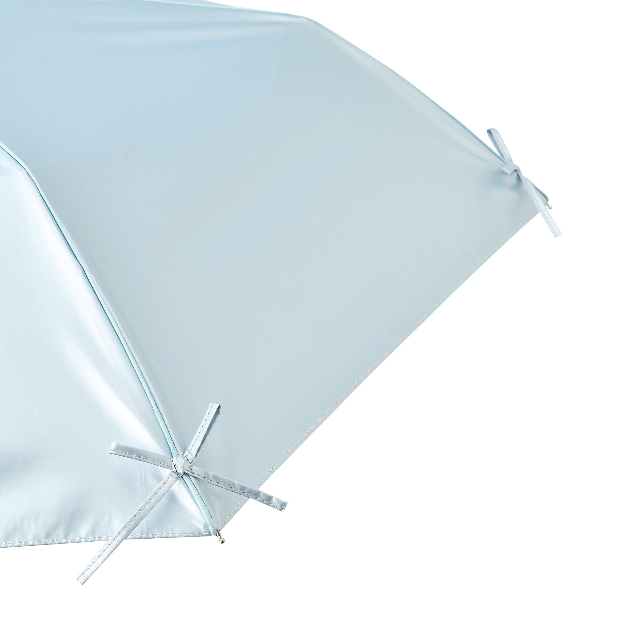 Ribbon Folding Umbrella 50CM  (For Both Sunny And Rainy Days) Light Blue