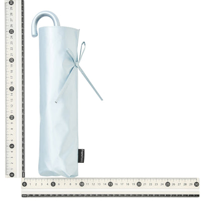 Ribbon Folding Umbrella 50CM  (For Both Sunny And Rainy Days) Light Blue