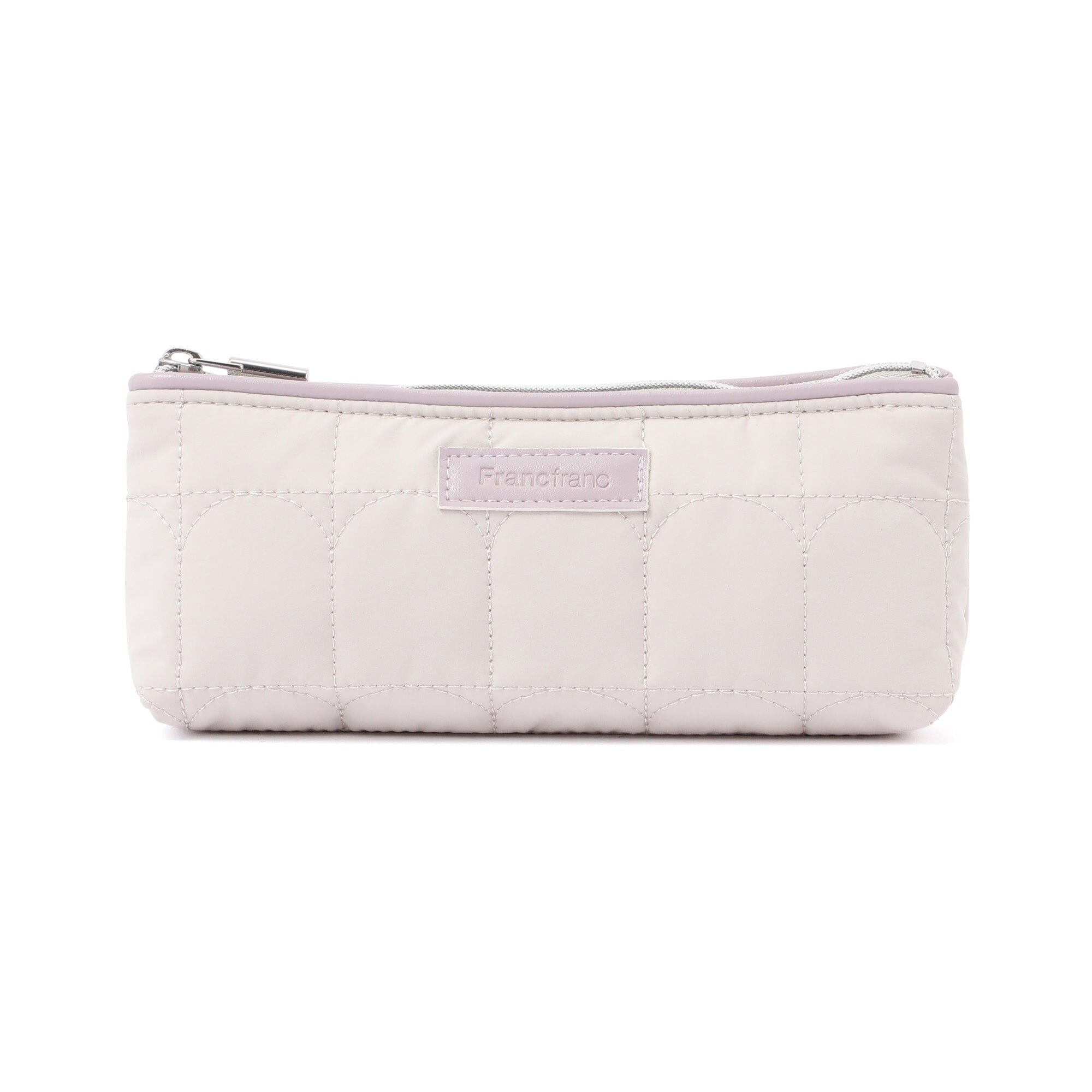 Arch Quilt Pen & Eyeglass Case Light Grey