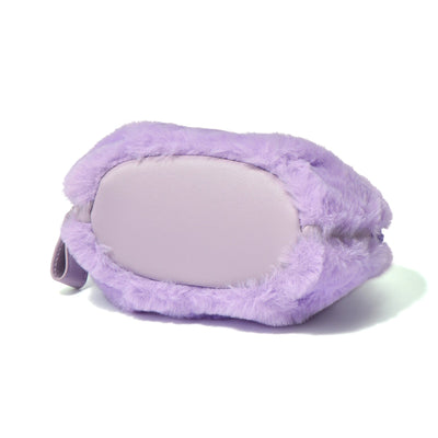 FUR 圓化妝袋紫色