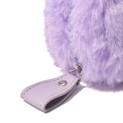 FUR 小化妝袋紫色