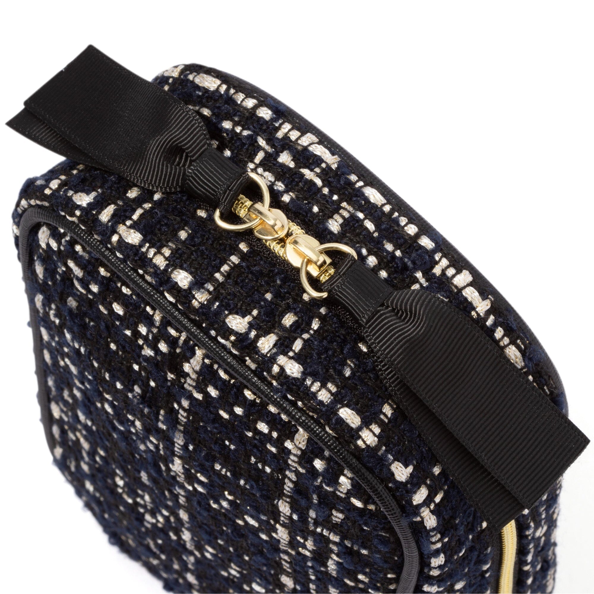 Tweed Stand Pouch  Black