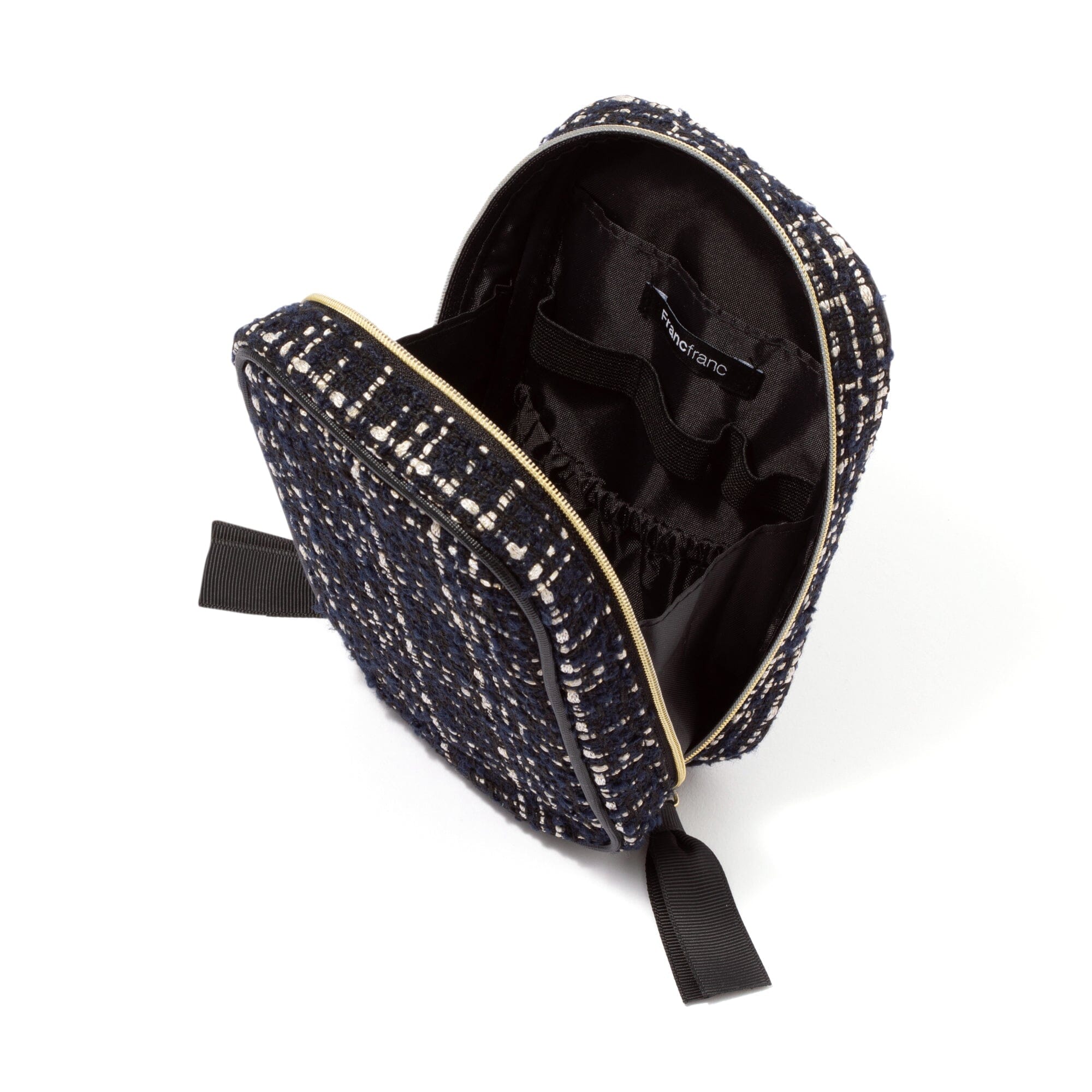 Tweed Stand Pouch  Black