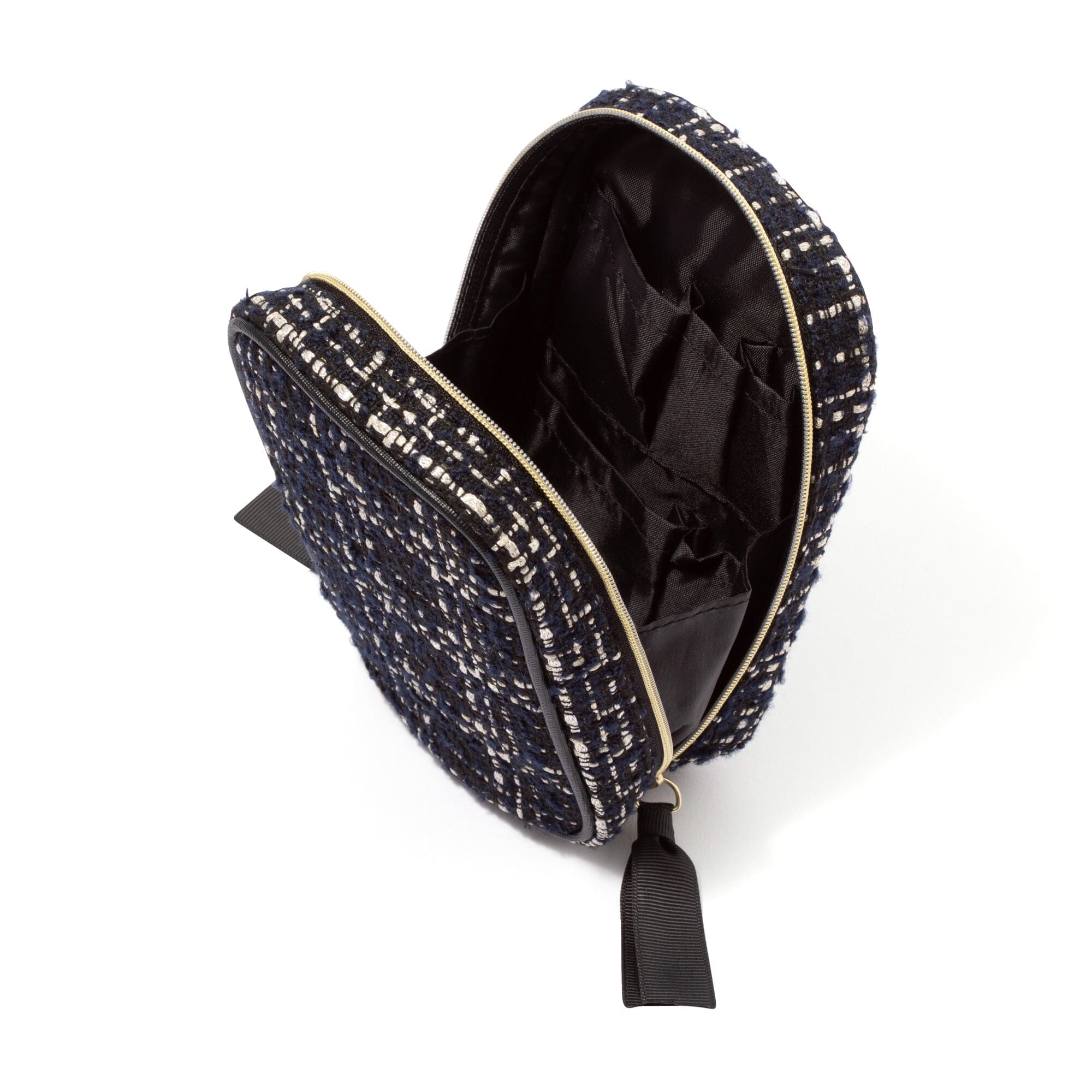 Tweed Stand Pouch  Black