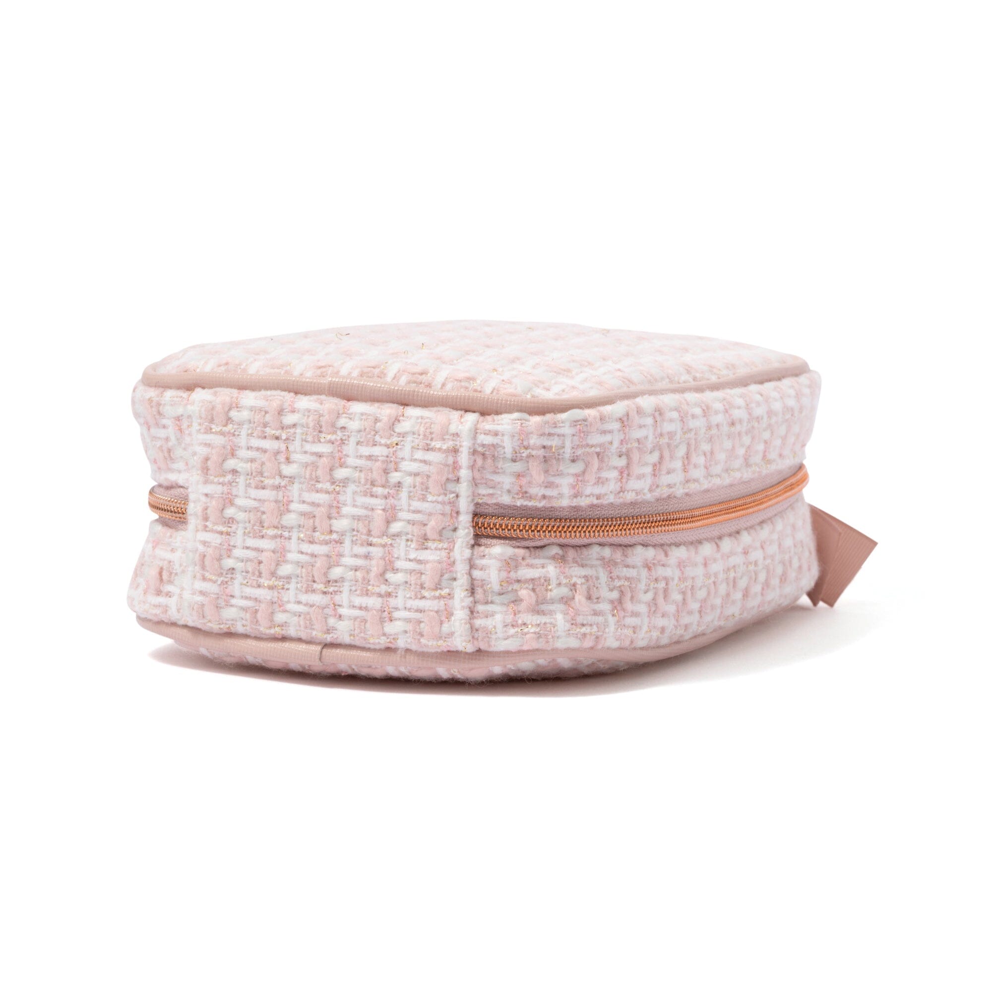 Tweed Stand Pouch  Pink