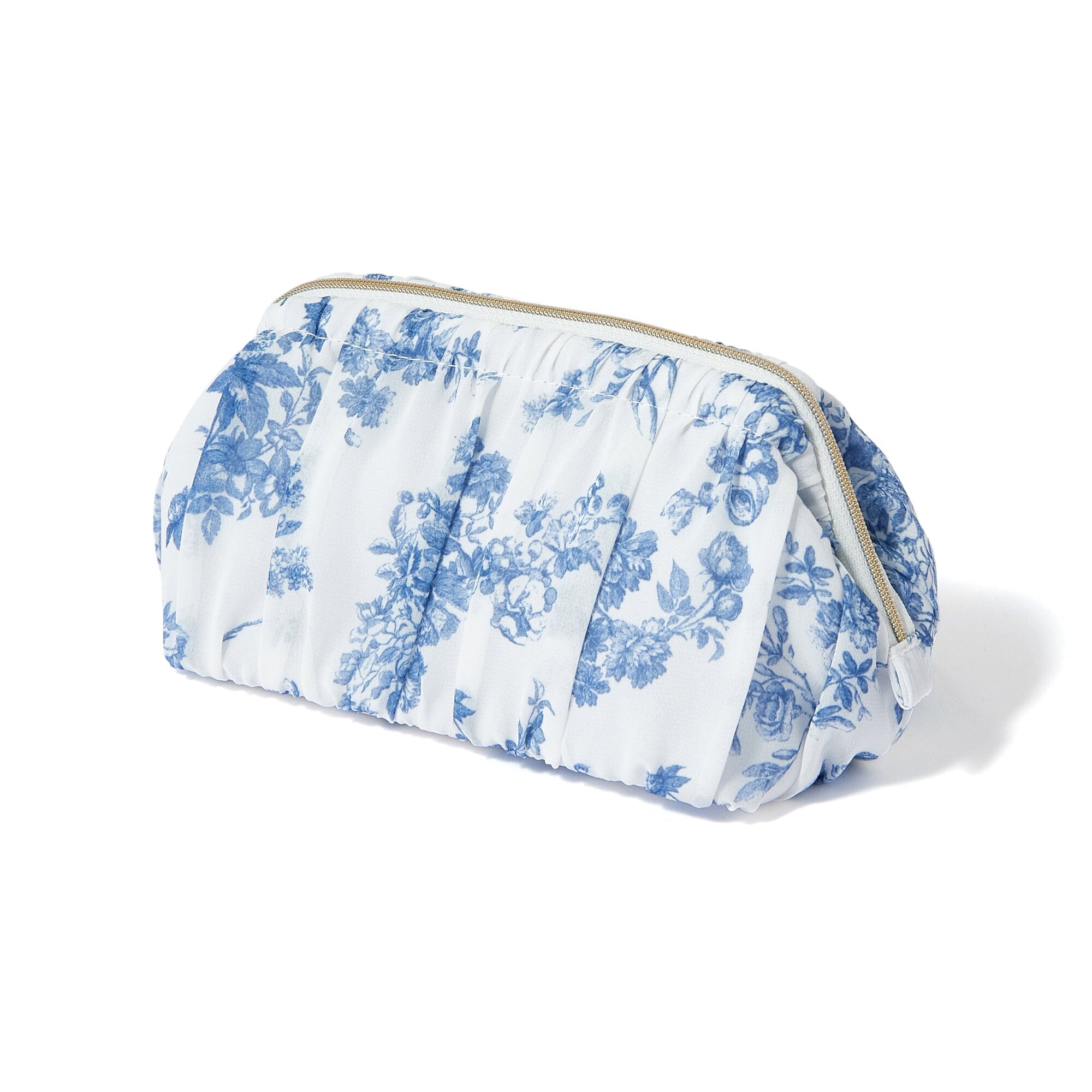 Classic Flower Wire Pouch Navy