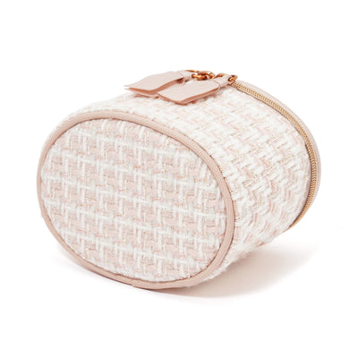 Tweed Vanity Pouch Mini Pink