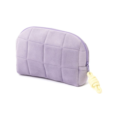 Quilted Pouch Checkered S Purple