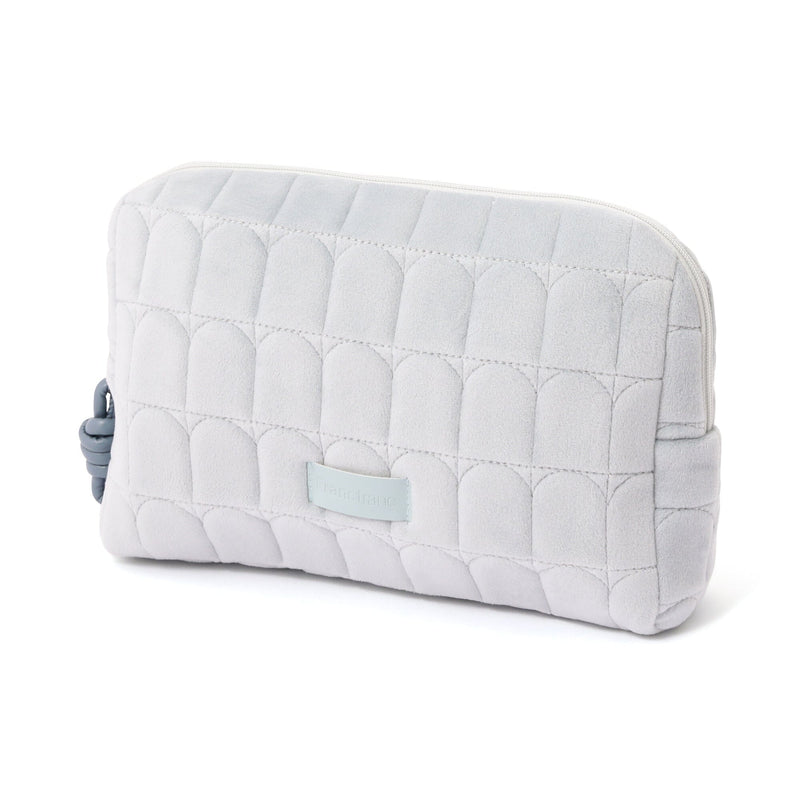 Quilted Pouch Arch L Light Blue