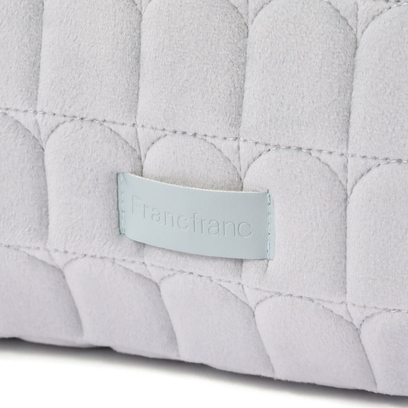 Quilted Pouch Arch L Light Blue