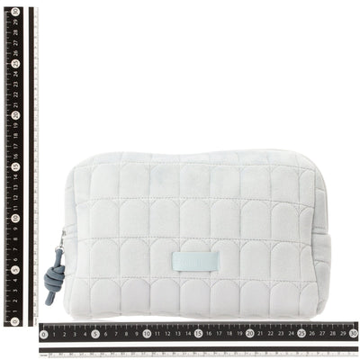 Quilted Pouch Arch L Light Blue