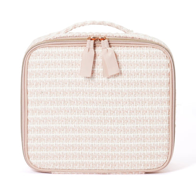 Tweed Vanity Makeup Bag Pink