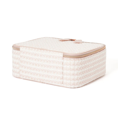 Tweed Vanity Makeup Bag Pink