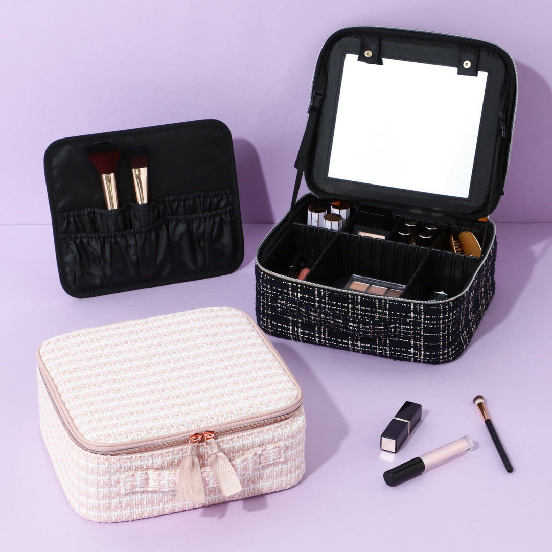 Tweed Vanity Makeup Bag Black – Francfranc Hong Kong