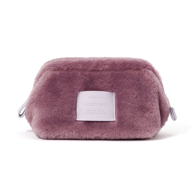 Fur Wire Pouch Purple