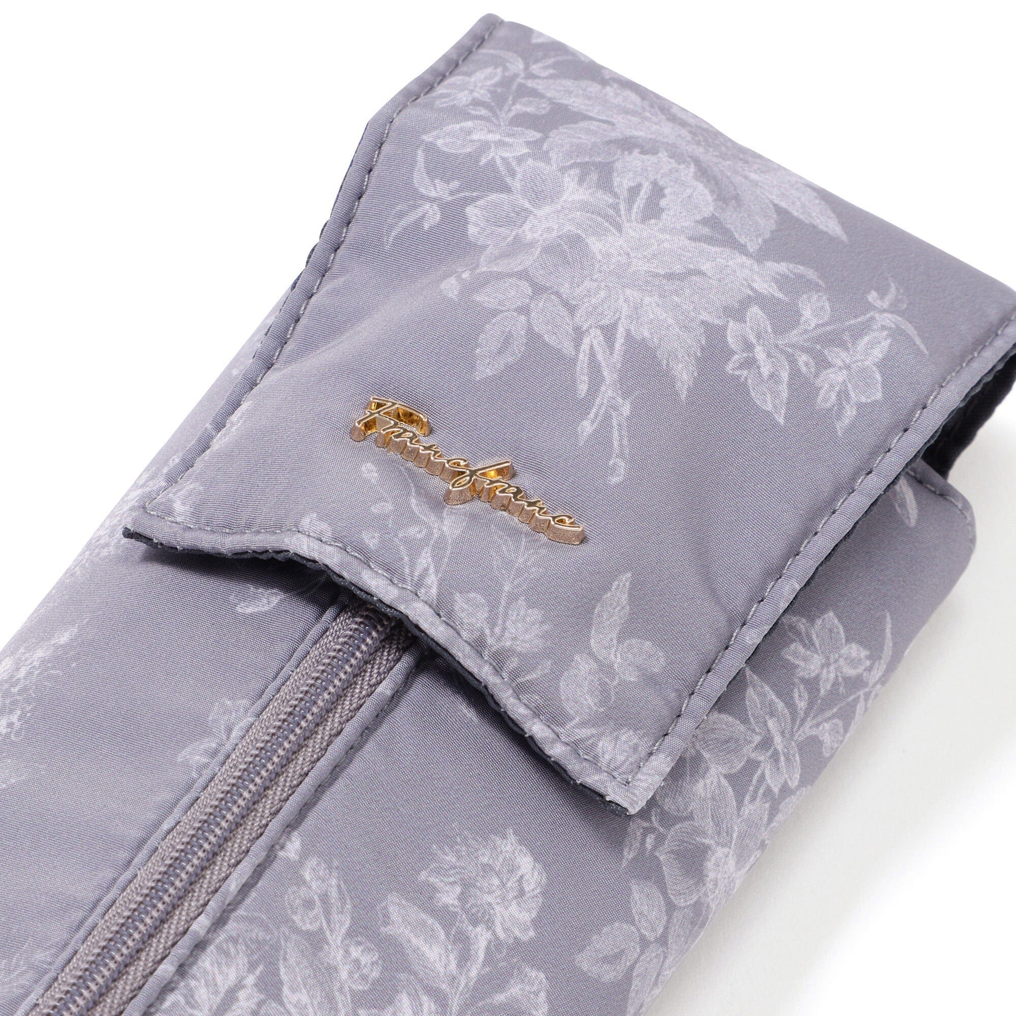 Classic Flower Hair Iron Case Dark Grey