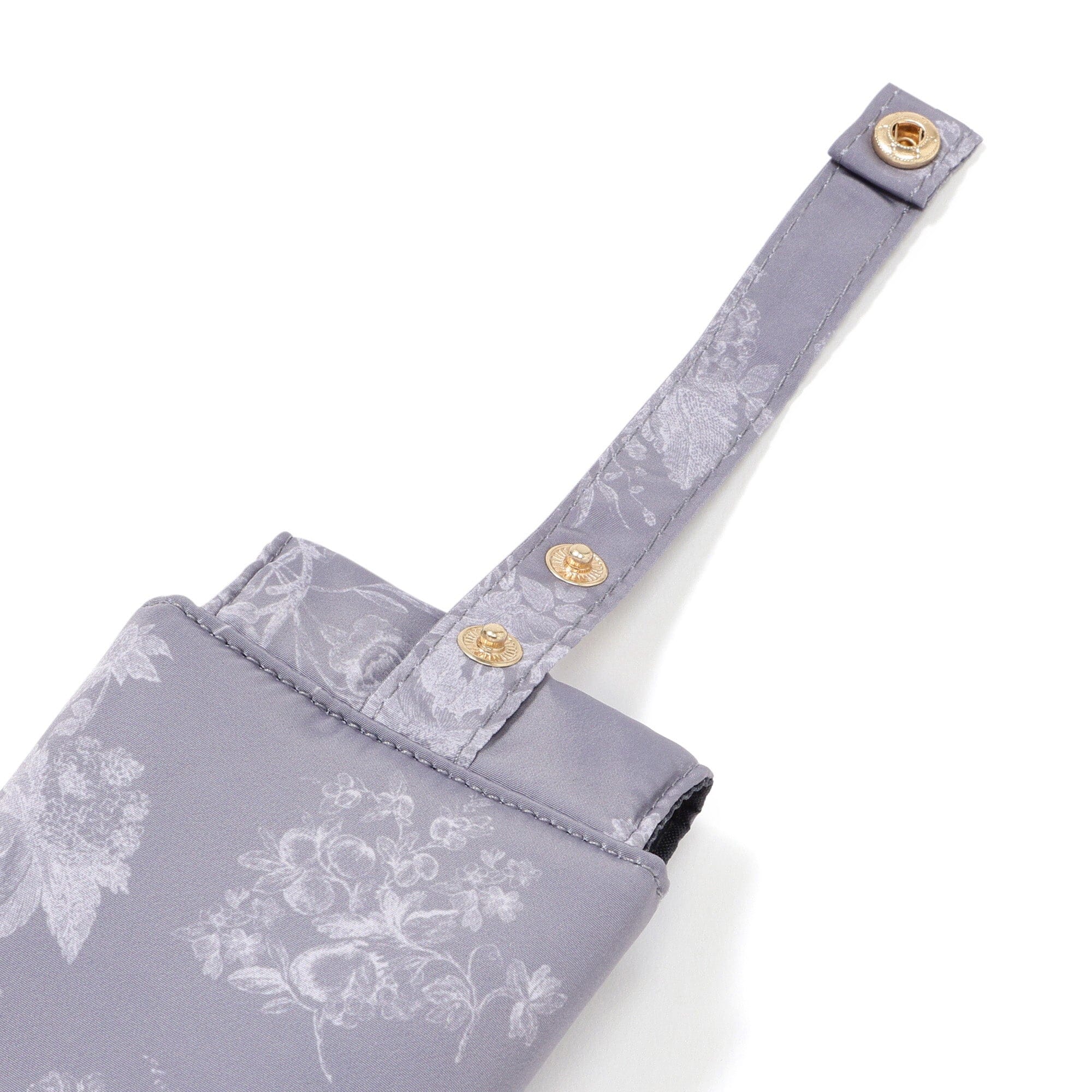 Classic Flower Hair Iron Case Dark Grey