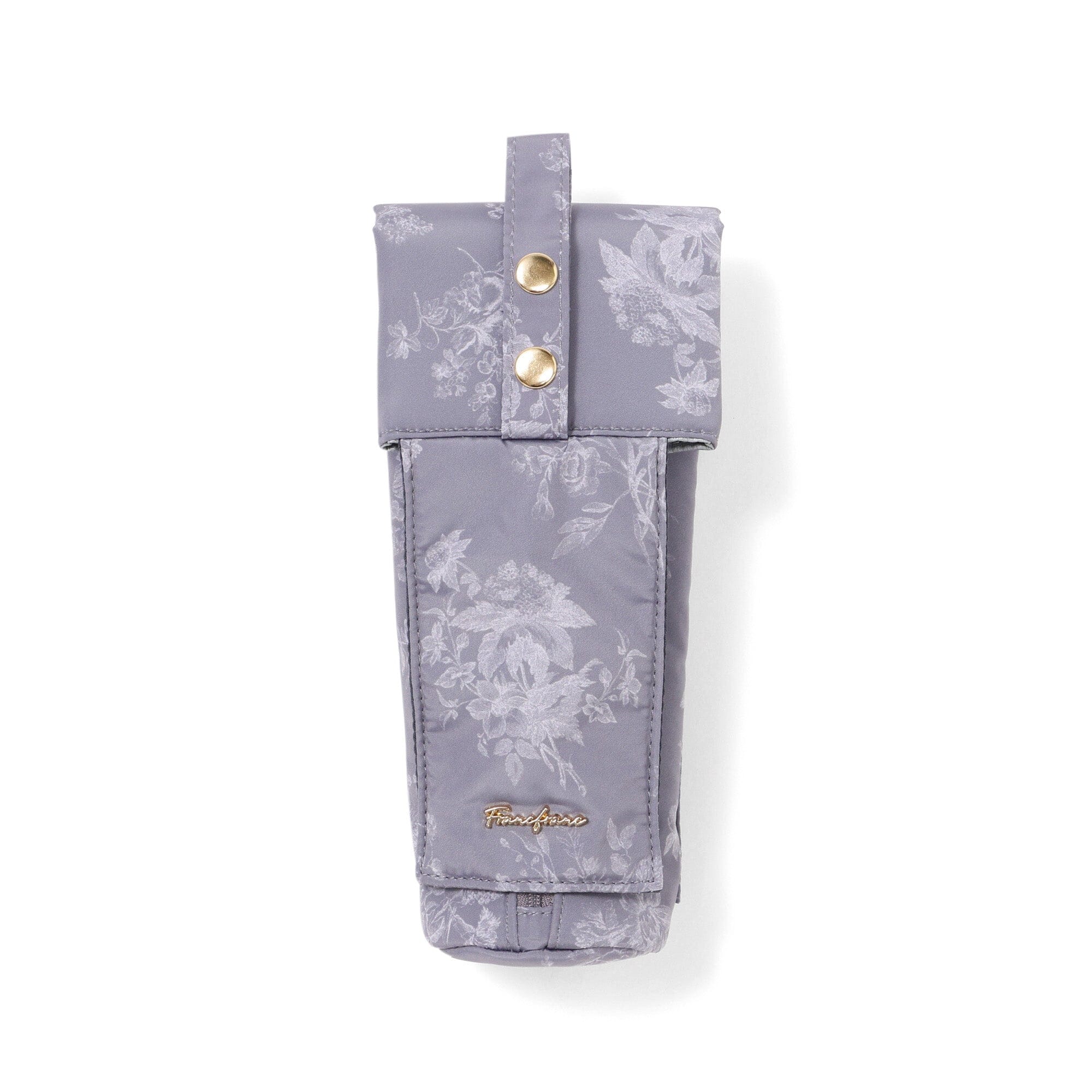 Classic Flower Hair Iron Case Dark Grey