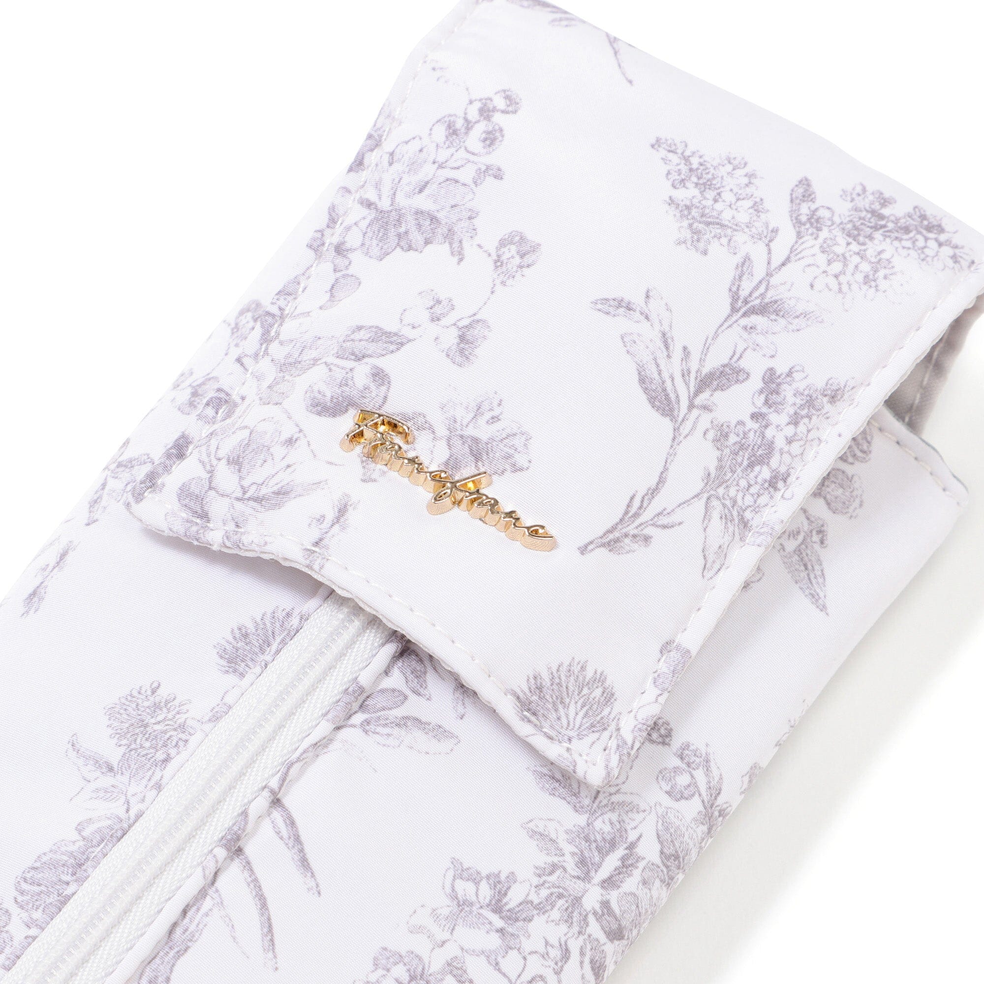 Classic Flower Hair Iron Case Light Pink