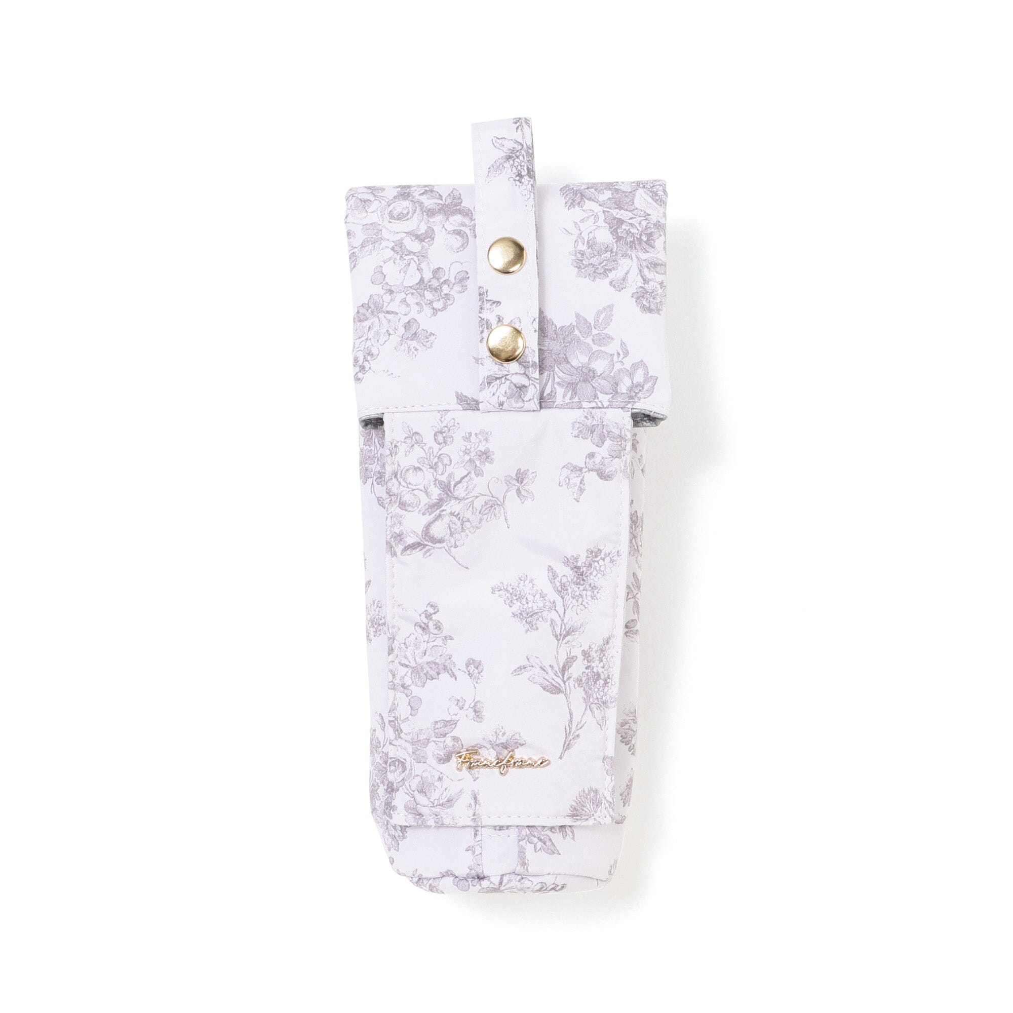 Classic Flower Hair Iron Case Light Pink