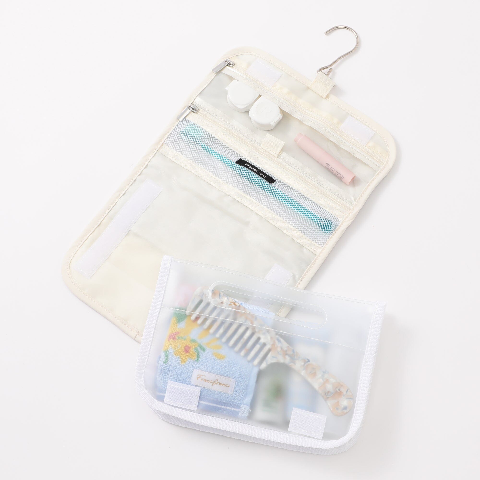 Pop Stitch Quilt Hanging Pouch Medium Light Blue